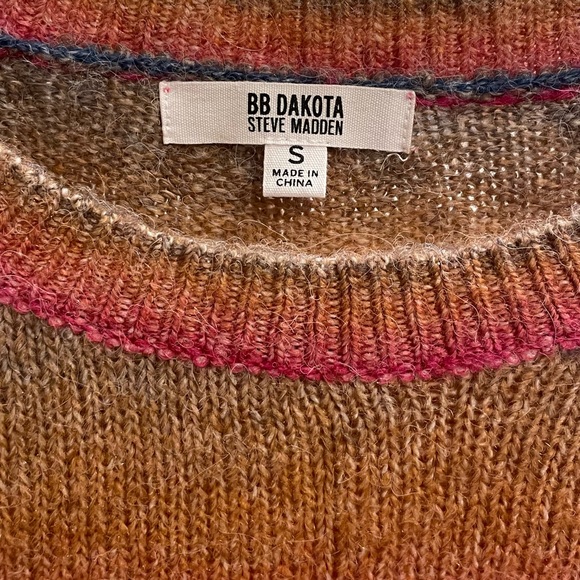 BB Dakota by Steve Madden Rainbow Ombré Sweater - Picture 4 of 4